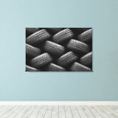 Toile Pneus de voiture noir 2 (Insitu (Plancher de Bois))