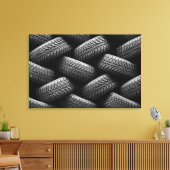 Toile Pneus de voiture noir 2 (Insitu(Salon))