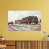 Toile Pocatello, ID - Trains & Personnes Autour Du Train (Insitu(Salon))