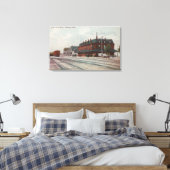 Toile Pocatello, ID - Trains & Personnes Autour Du Train (Insitu(Chambre))