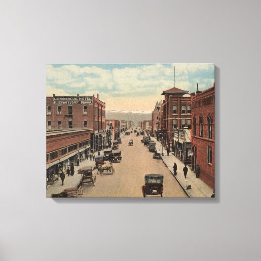 Toile Pocatello, ID - Vue du centre E. (Recto)