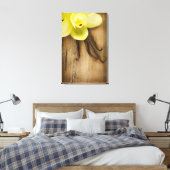 Toile Pods de vanille et fleurs sur Arrière - plan en bo (Insitu(Chambre))