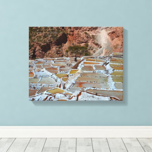 Toile Poêles à sel de Maras, Pérou (Insitu (Plancher de Bois))