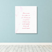 Toile Poème commémoratif (Insitu (Plancher de Bois))