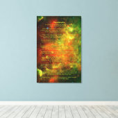 Toile Poème Desiderata - Amérique du Nord, Nebulae pélic (Insitu (Plancher de Bois))