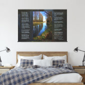 Toile Poème Desiderata - Scène du canal Millhouse (Insitu(Chambre))