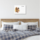 Toile Poème personnalisé Imprimer, Chanson Mariage avec  (Insitu(Chambre))