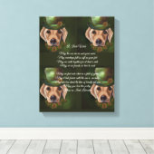 Toile Poésie du Labrador Retriever (Insitu (Plancher de Bois))
