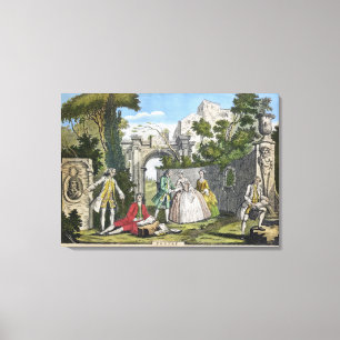 Toile Poésie, pub. par Robert Sayer (fl.1750-80) c.1750