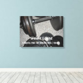Toile Poids Levant message de motivation (Insitu (Plancher de Bois))