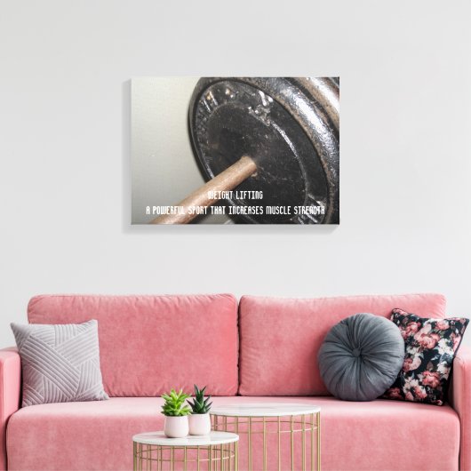 Toile Poids Levant message de motivation (Insitu(Salon))