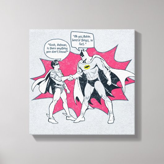 Toile Poignée Batman Et Robin En Perte (Recto)