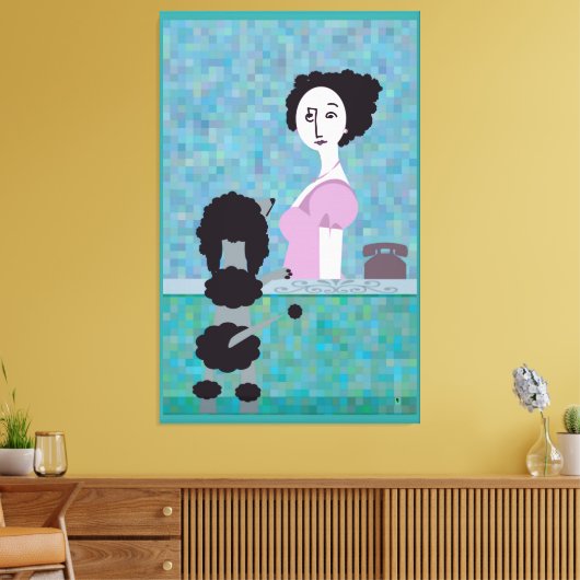 Toile Poils de caniche (Insitu(Salon))