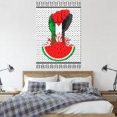 Toile Poing de résistance palestinienne sur le symbole d (Insitu(Chambre))