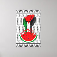 Poing de résistance palestinienne sur le symbole d