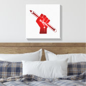 Toile Poing Levant Tenant un Crayon (Insitu(Chambre))
