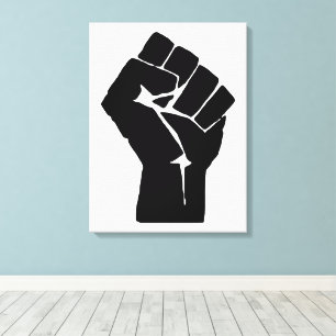 Toile Poing, Rebelle, Émeute, Résistance, Style Communis