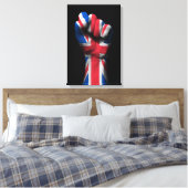 Toile Poing serré levé avec drapeau Union Jack (Insitu(Chambre))