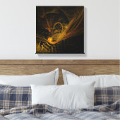 Toile Point de rupture Art Abstrait noir et blanc (Insitu(Chambre))