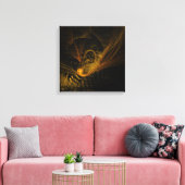 Toile Point de rupture Art Abstrait Quad Canvas Impressi (Insitu(Salon))