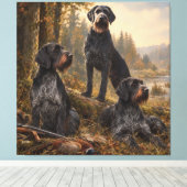 Toile Pointer allemand à poil dur (Insitu (Plancher de Bois))