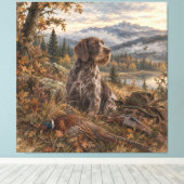 Toile Pointer allemand à poil dur (Insitu (Plancher de Bois))