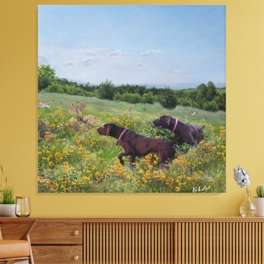 Toile Pointeurs allemands à poils courts (Insitu(Salon))