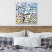 Toile Pointillisme en fleurs d'amandes du printemps (Insitu(Chambre))