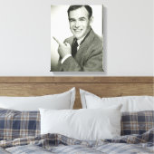 Toile Pointing homme d'affaires (Insitu(Chambre))