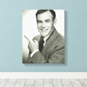 Toile Pointing homme d'affaires (Insitu (Plancher de Bois))