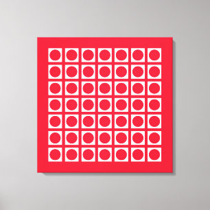 Toile Points de grille élégants en géranium