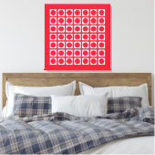 Toile Points de grille élégants en géranium (Insitu(Chambre))