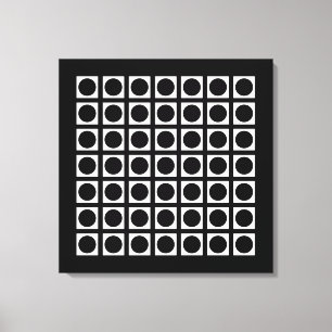 Toile Points de grille noirs élégants