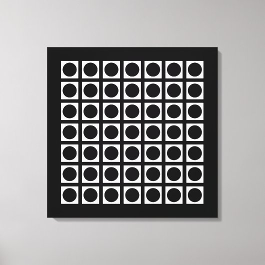 Toile Points de grille noirs élégants (Recto)