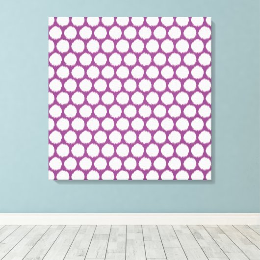 Toile Points Ikat Plum Asian Moods (Insitu (Plancher de Bois))