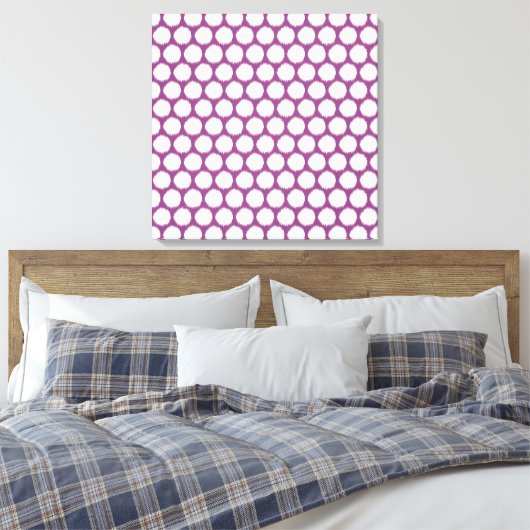 Toile Points Ikat Plum Asian Moods (Insitu(Chambre))