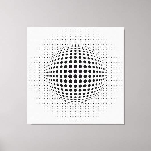 Toile Points - illusion optique (Recto)
