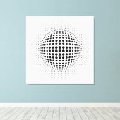 Toile Points - illusion optique (Insitu (Plancher de Bois))