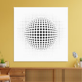 Toile Points - illusion optique (Insitu(Salon))