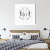 Toile Points - illusion optique (Insitu(Chambre))