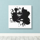 Toile Points noirs Abstraits modernes (Insitu (Plancher de Bois))