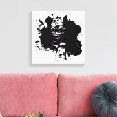 Toile Points noirs Abstraits modernes (Insitu(Salon))