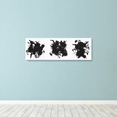 Toile Points noirs Abstraits modernes (Insitu (Plancher de Bois))