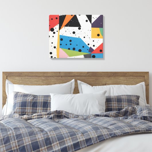 Toile Points noirs en papier collage (Insitu(Chambre))