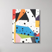 Toile Points noirs en papier collage (Recto)