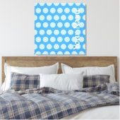 Toile Points Sky Blue Marocain Moods (Insitu(Chambre))