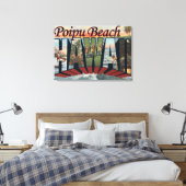 Toile Poipu Beach, Hawaii - Scènes de grandes lettres (Insitu(Chambre))