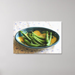 Toile Pois de sucre dans un plat