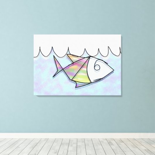 Toile Poisson à fil (Insitu (Plancher de Bois))