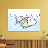 Toile Poisson à fil (Insitu(Salon))